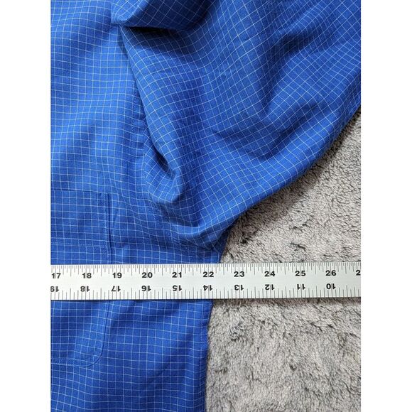 Yves Saint Laurent Long Sleeve Band Collar Men's Size 15.5 34-35 Blue - Picture 7 of 11